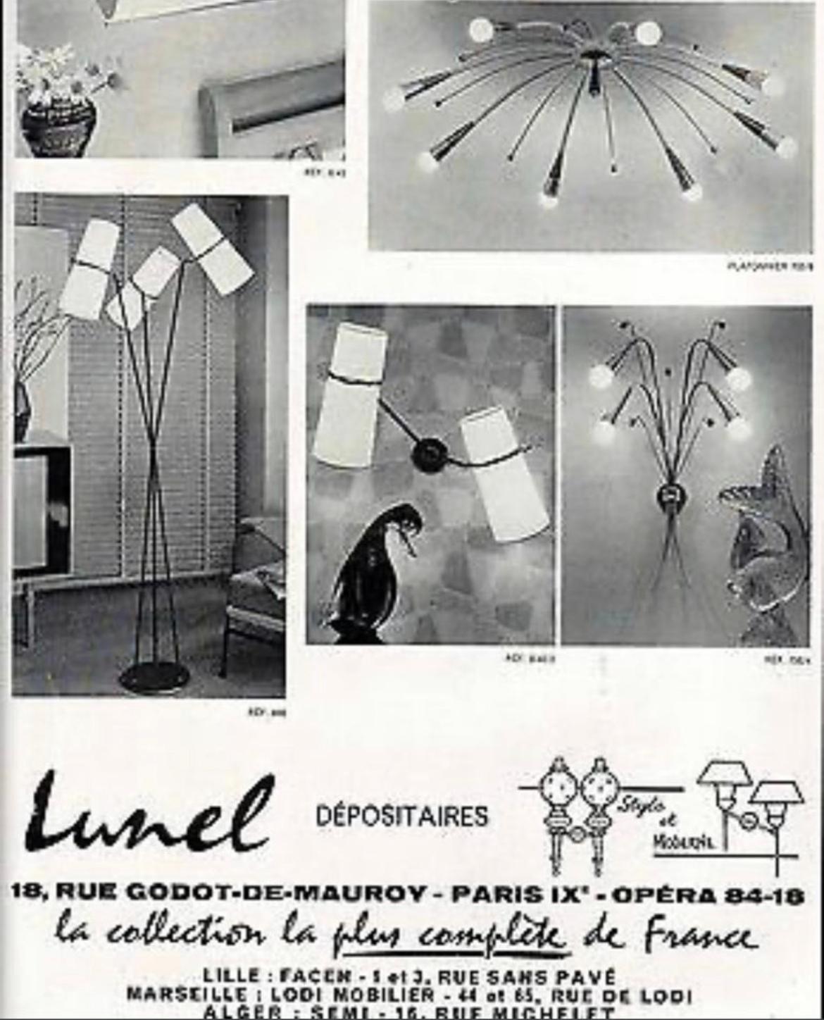 20th Century  Floor Lamps by Lunel