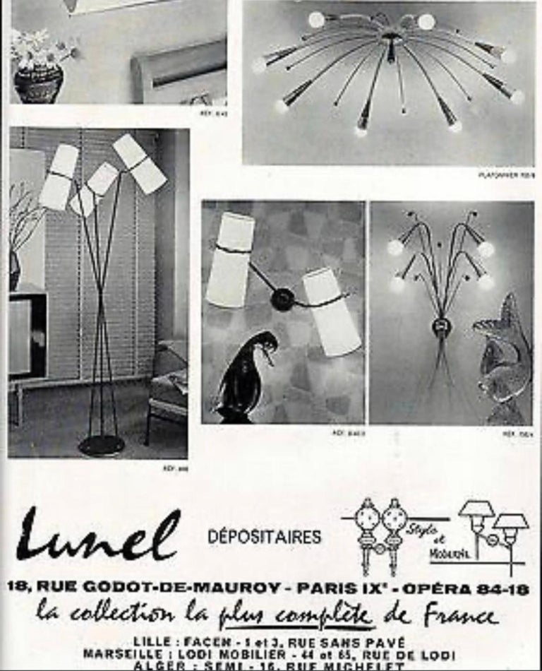 20th Century  Floor Lamps by Lunel For Sale