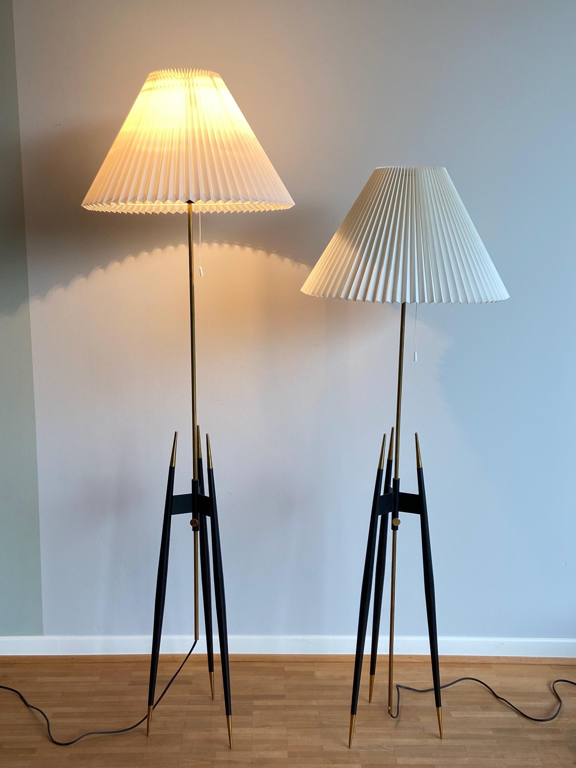 Floor Lamps by Svend Aage Holm Sørensen 1950s Made in Denmark 13