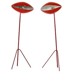 Lampadairesantomas d'Inde Mahdavi, années 1980, lot de 2