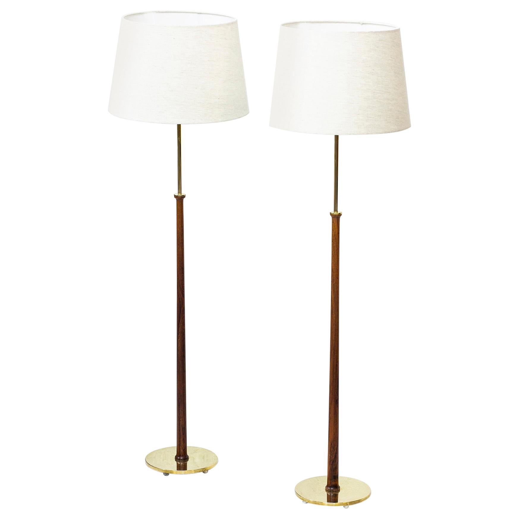 Floor Lamps "G-012" Attributed to Alf Svensson by Bergboms, 1960s