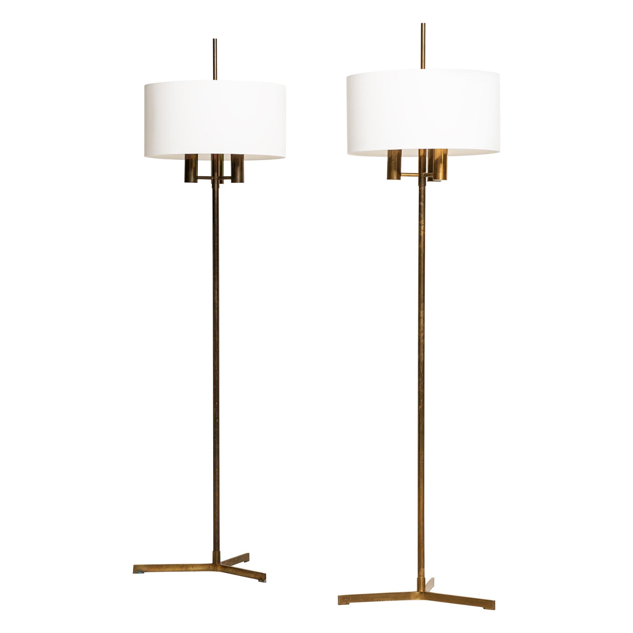 Floor Lamps in the Style of Svend Aage Holm Sørensen Produced in Denmark For Sale