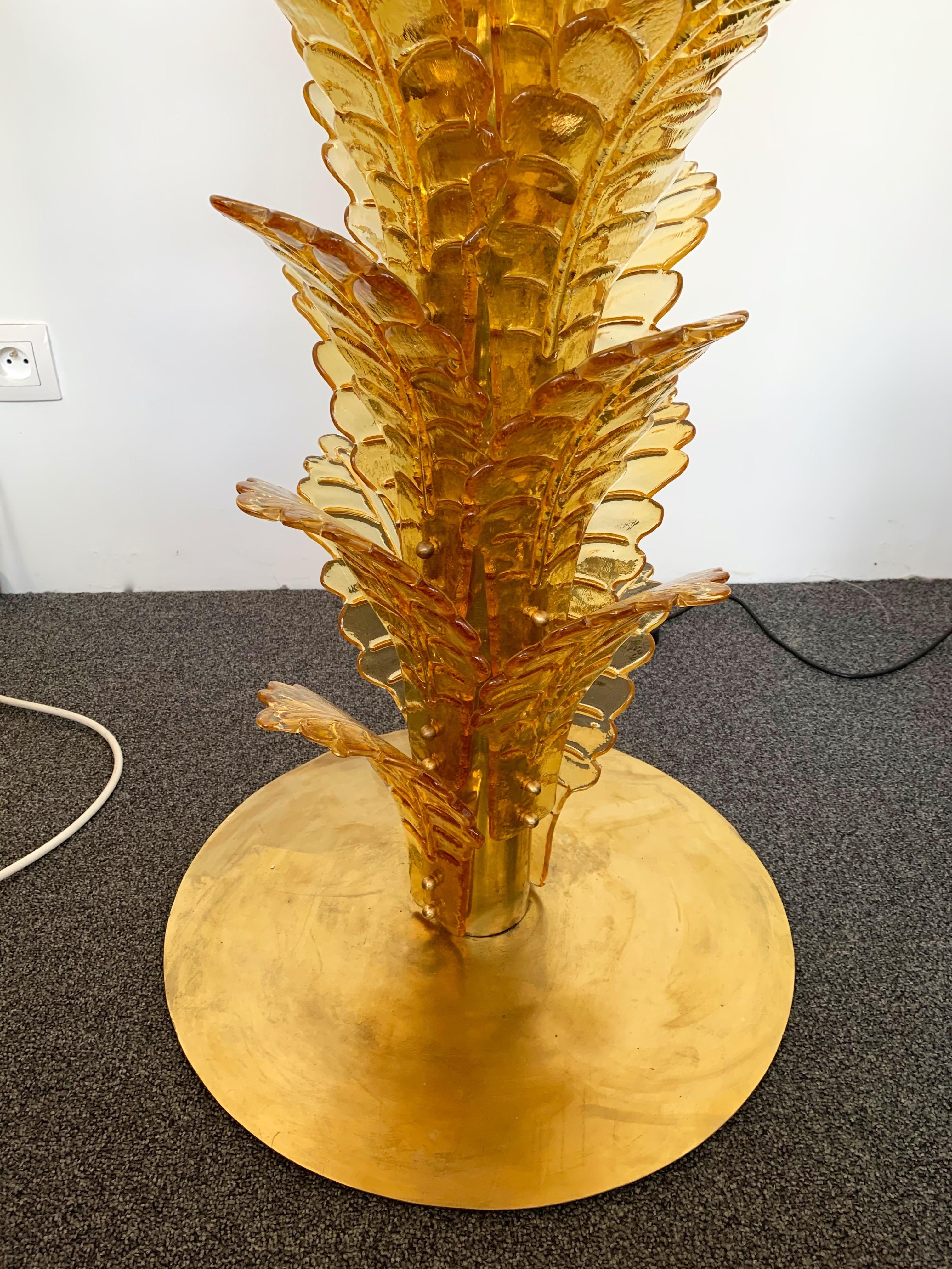 2 huge floor lamps palm tree Murano glass and brass.

Price by floor lamp.