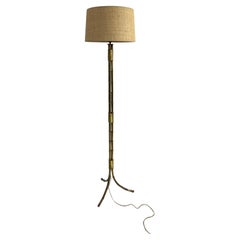 Floor lamps Triple bronze faux bamboo by Maison Bagues