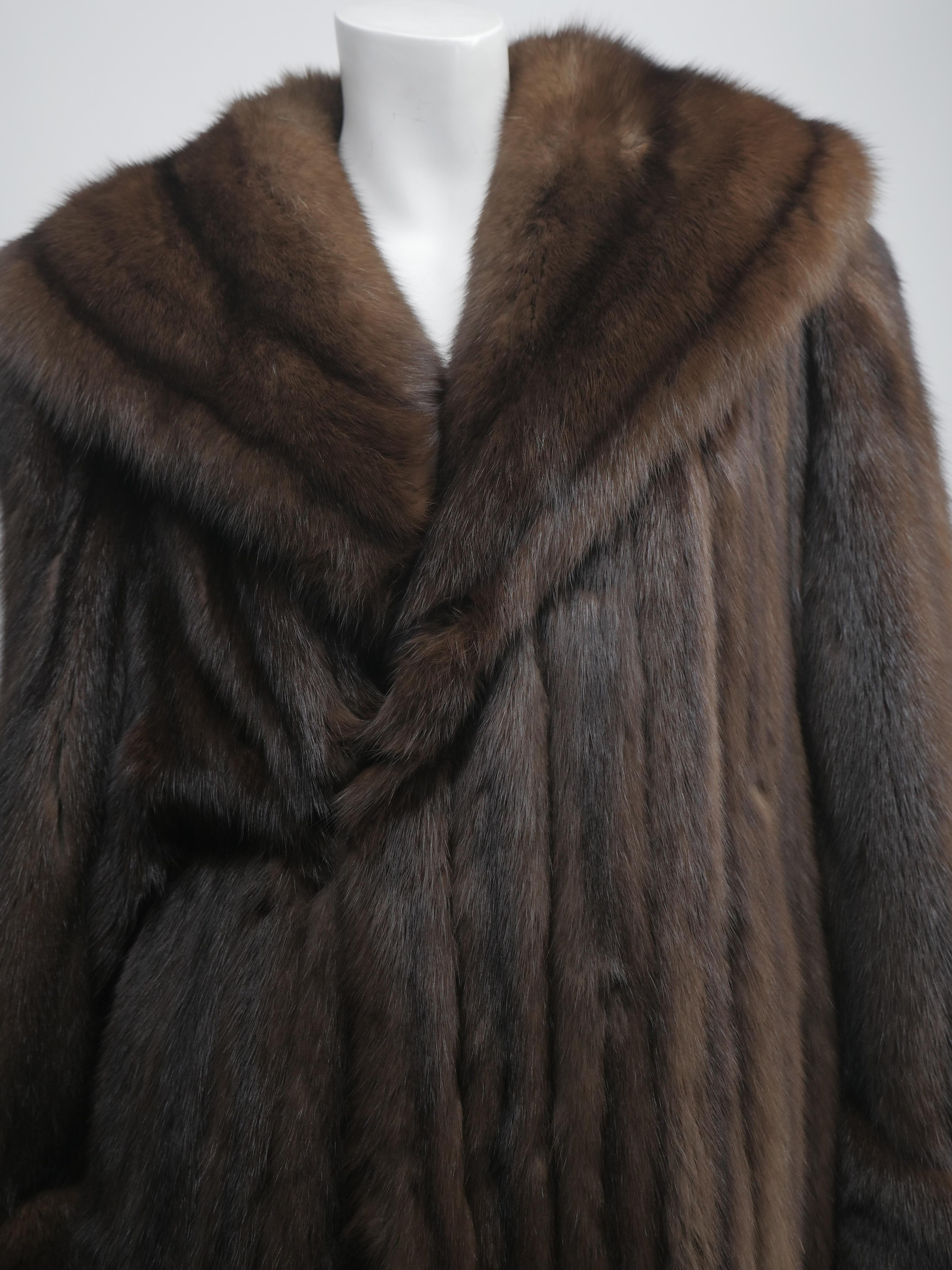 Floor Length Sable Coat 