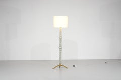 Floor Light in Murano and Bronze attributed Attributed to Seguso Vetri, Italy.