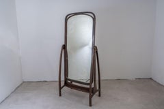 Floor Mirror in Beech by Michael Thonet for Thonet