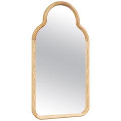 Contemporary Floor Mirror 'TRN M' by Pani Jurek, Wood (natural)