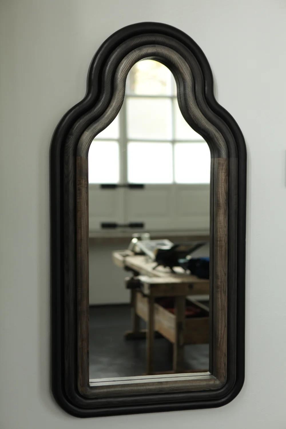 Floor Mirror 'TRN Triple' by Pani Jurek, Wood '+ colors' In New Condition For Sale In Paris, FR