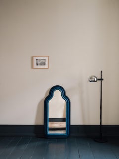 Floor Mirror 'TRN Triple XXL' by Pani Jurek, Ash Wood, Red