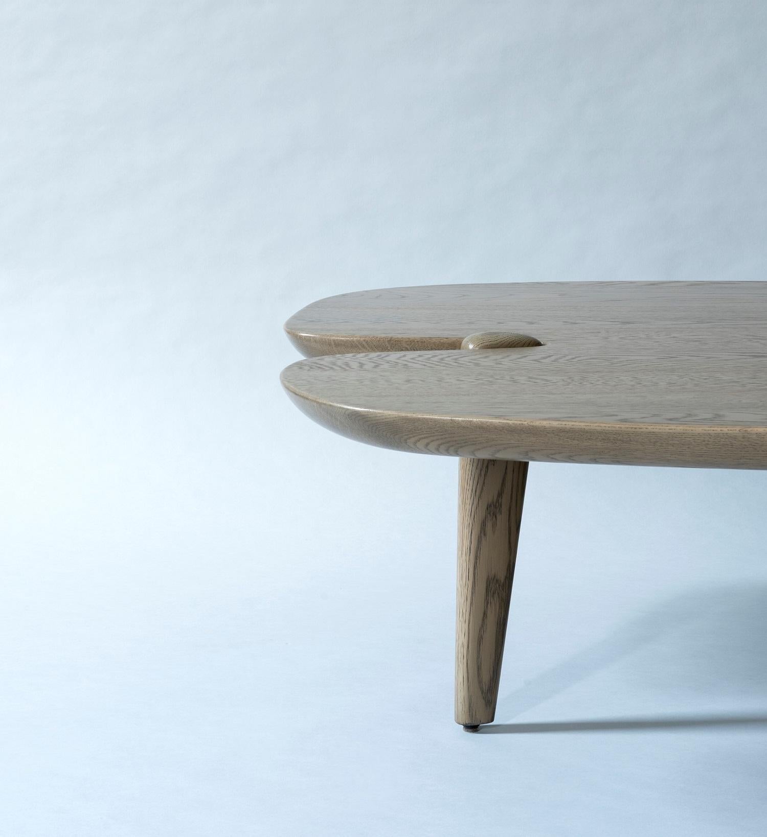 Venta de modelos de suelo  - Mesa baja Contour (madera) de roble gris by DeMuro Das Siglo XXI y contemporáneo en venta