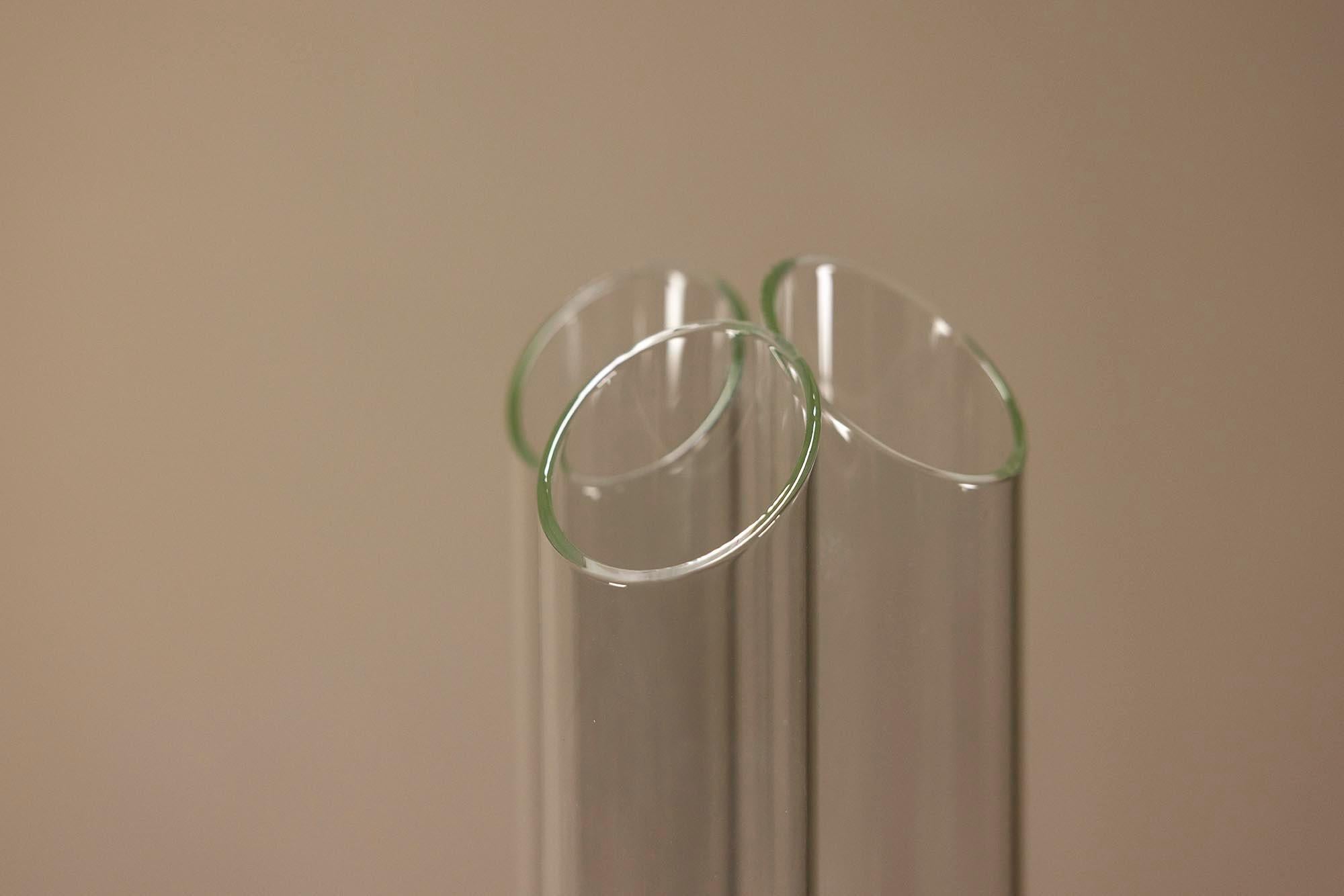 Lampadaire ou lampe de bureau en métal chromé et verre d'Aldo Nason pour Mazzega, Italie en vente 4