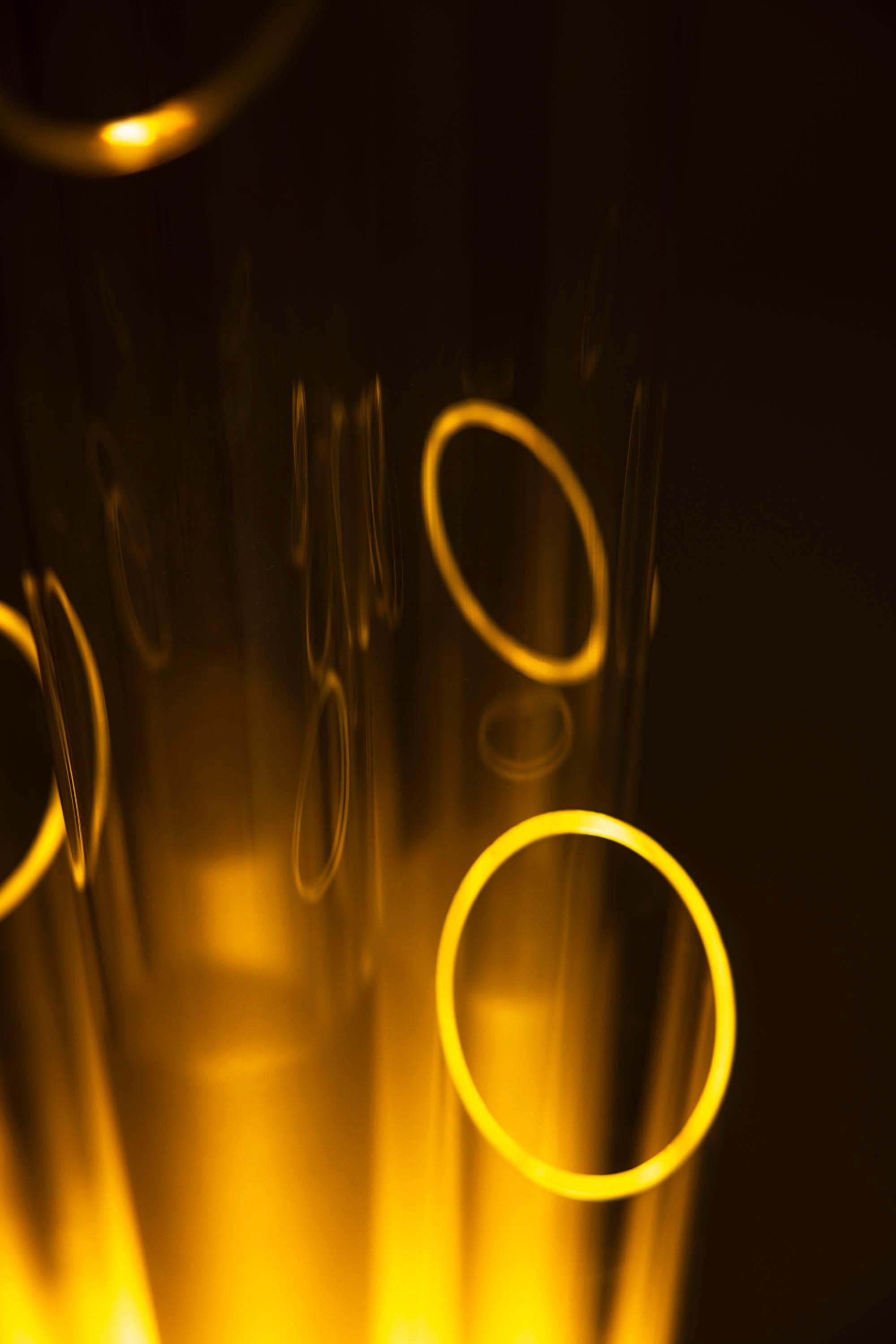 Métal Lampadaire ou lampe de bureau en métal chromé et verre d'Aldo Nason pour Mazzega, Italie en vente
