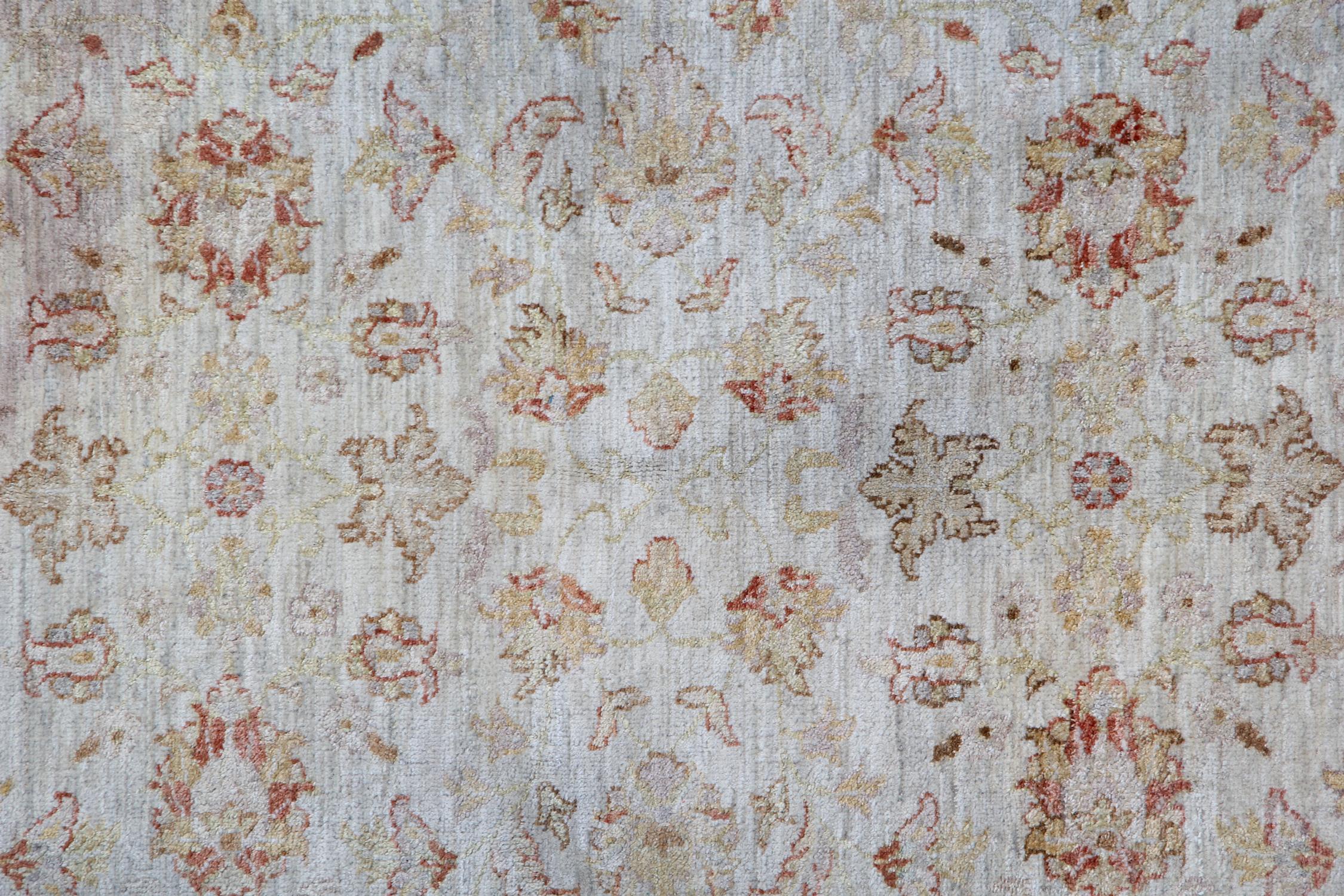 Boden Orange Teppiche:: Wohnzimmer Teppiche mit Creme Handmade Carpet Oriental Rug (Sultanabad) im Angebot