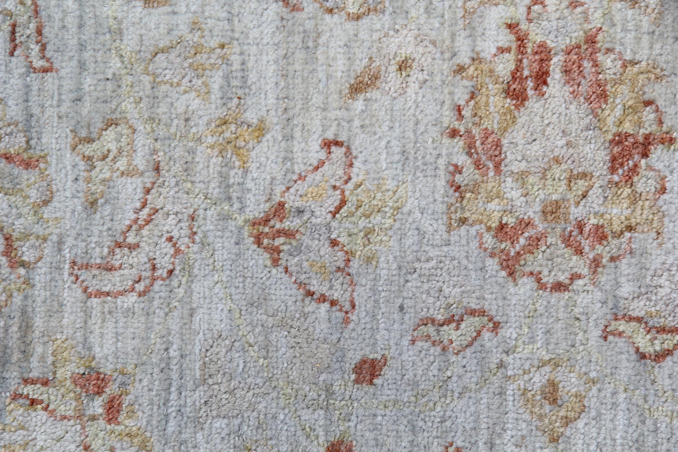 Boden Orange Teppiche:: Wohnzimmer Teppiche mit Creme Handmade Carpet Oriental Rug (Handgeknüpft) im Angebot