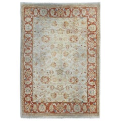 Floor Orange Rugs, Living Room Rugs with Cream Handmade Carpet Oriental Rug