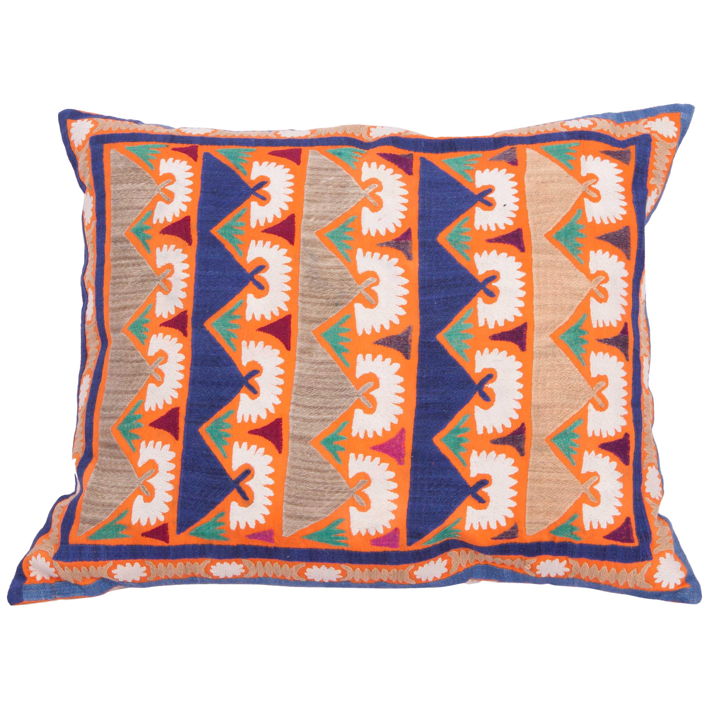 Floor Pillow Made from a Traditional Mid-20th Century Samarkand Suzani For Sale