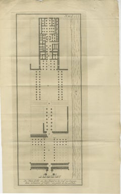 Floor Plan of the Temple of Amun at Luxor – Ancient Thebes, c.1710