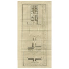Planta del Templo de Amón en Luxor - Antigua Tebas, c.1710