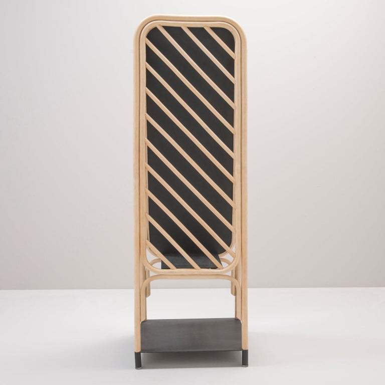 Floor Rattan Mirror 'Psyché' French Modern Design For Sale ...