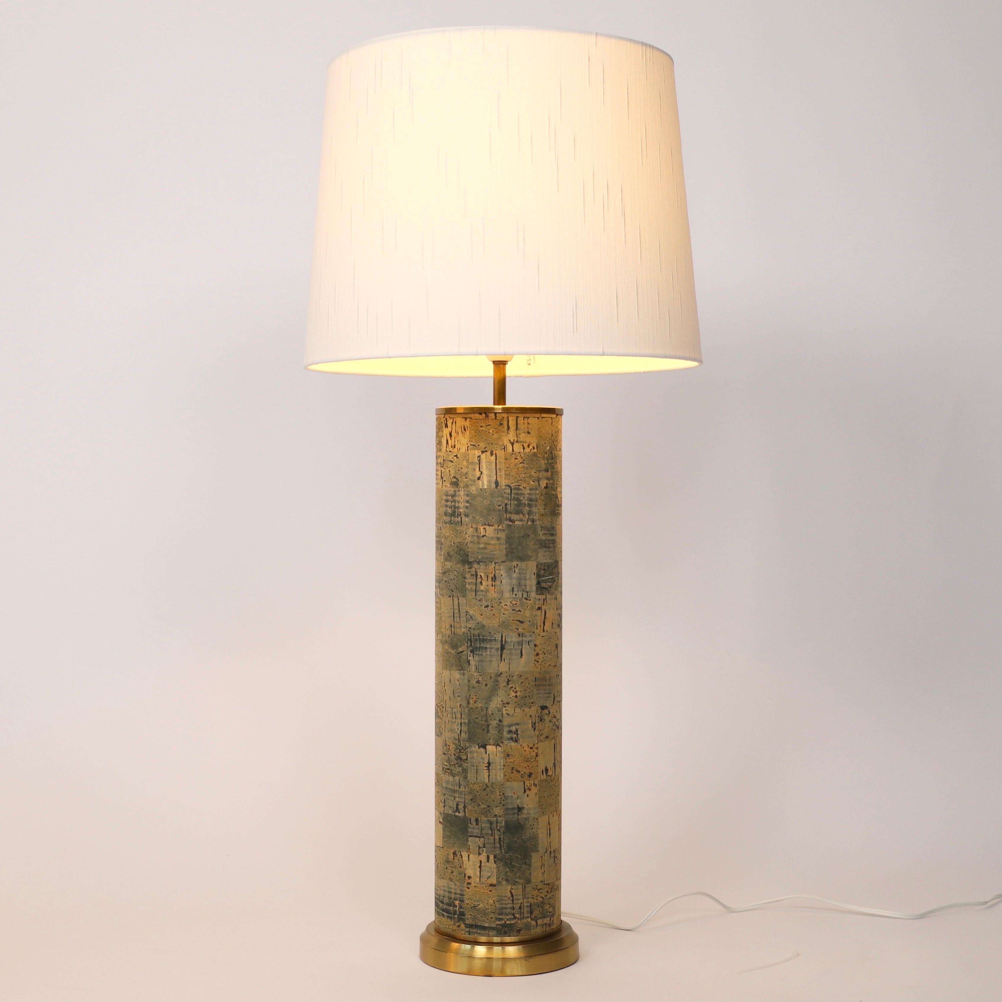 Milieu du XXe siècle Lampes en liège sur pied conçues par Svend Aage Holm Sorensen, années 1960, Danemark en vente