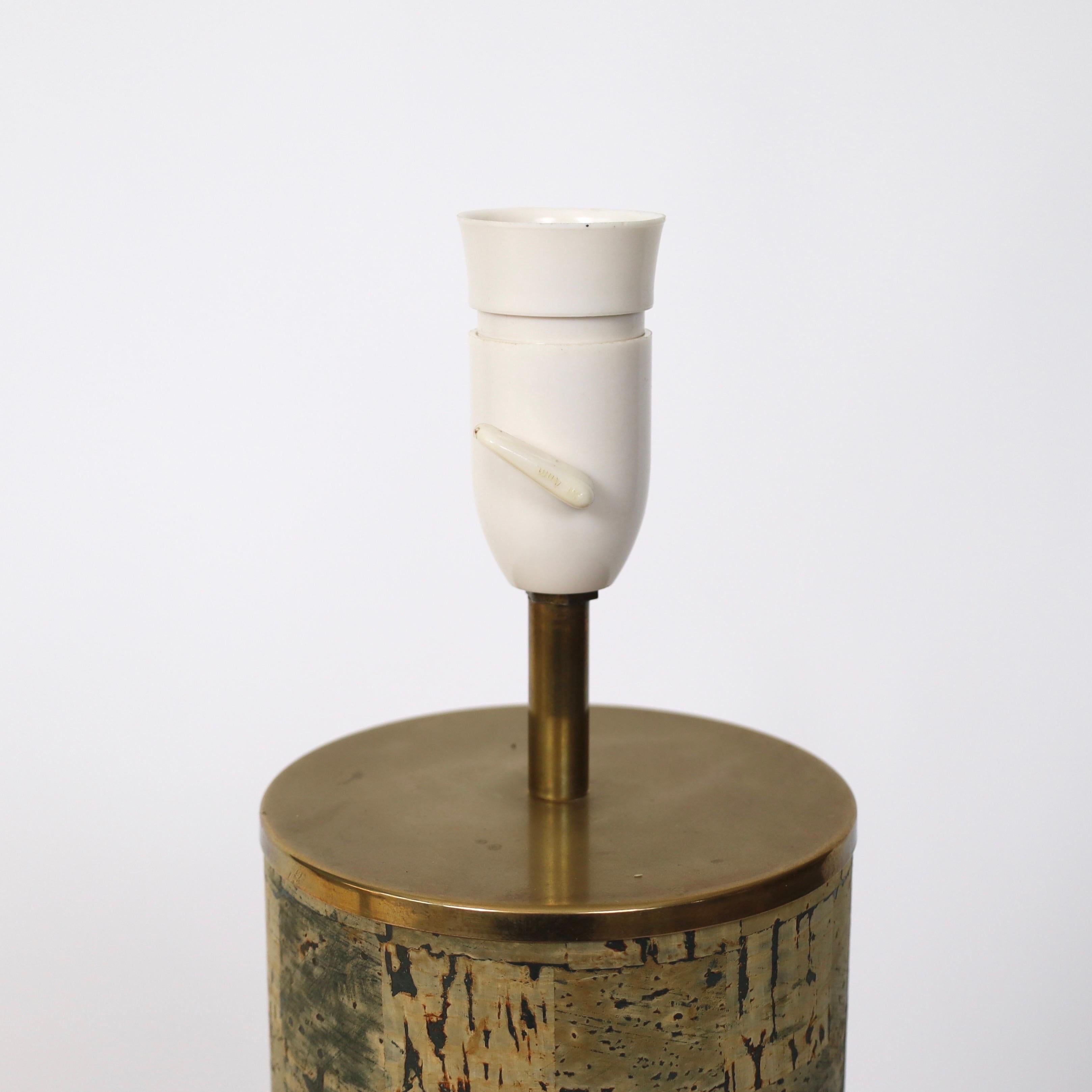 Lampes en liège sur pied conçues par Svend Aage Holm Sorensen, années 1960, Danemark en vente 1