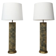 Floor-size Cork lamps designed by Svend Aage Holm Sorensen, 1960s, Denmark