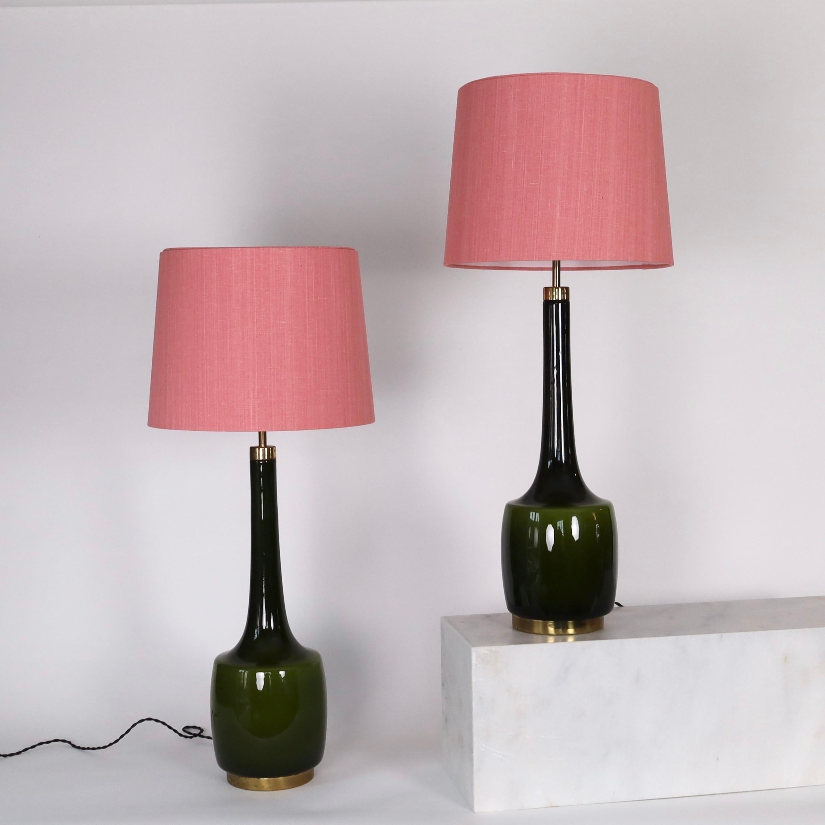 Lámparas de pie de cristal de Svend Aage Holm Sorensen, años 60, Dinamarca en venta 6