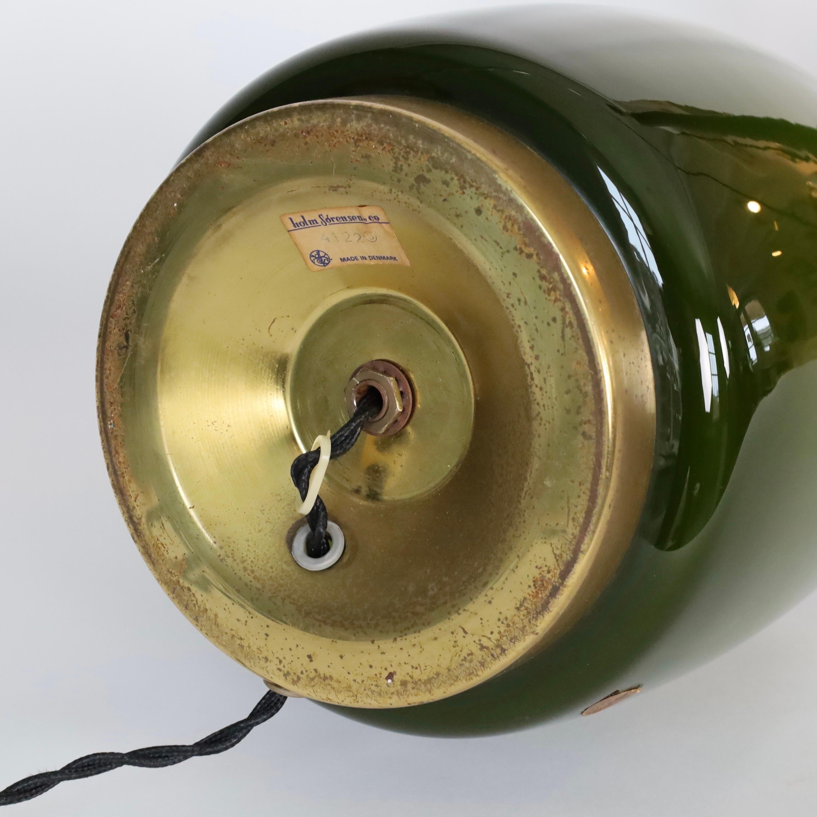 Lámparas de pie de cristal de Svend Aage Holm Sorensen, años 60, Dinamarca en venta 2