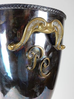 Floor Stand Champagne Cooler Bucket Attributed to Pierre Cardin, circa 1970s