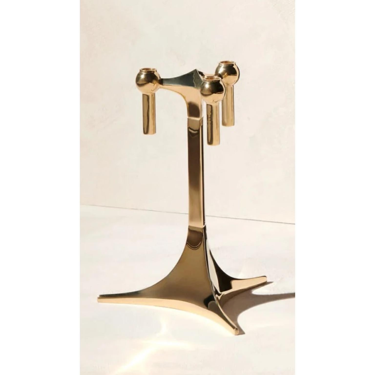 Soporte de pie para portavelas de aleación de cinc cromado by STOFF Nagel en Nuevo estado para la venta en Geneve, CH