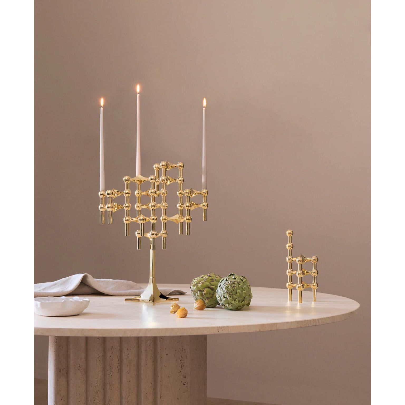 Soporte de pie para portavelas de aleación de cinc cromado by STOFF Nagel Cromo en venta