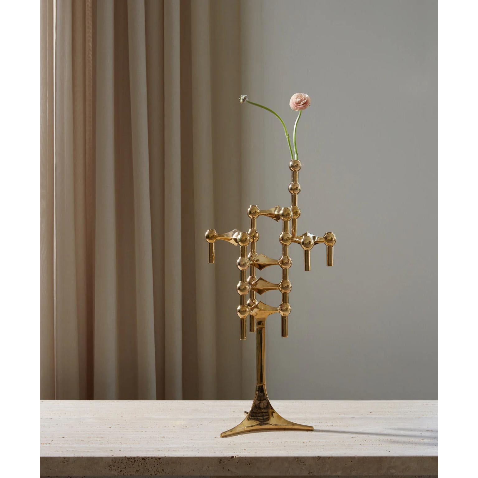 Soporte de pie para portavelas de aleación de cinc cromado by STOFF Nagel en venta 1