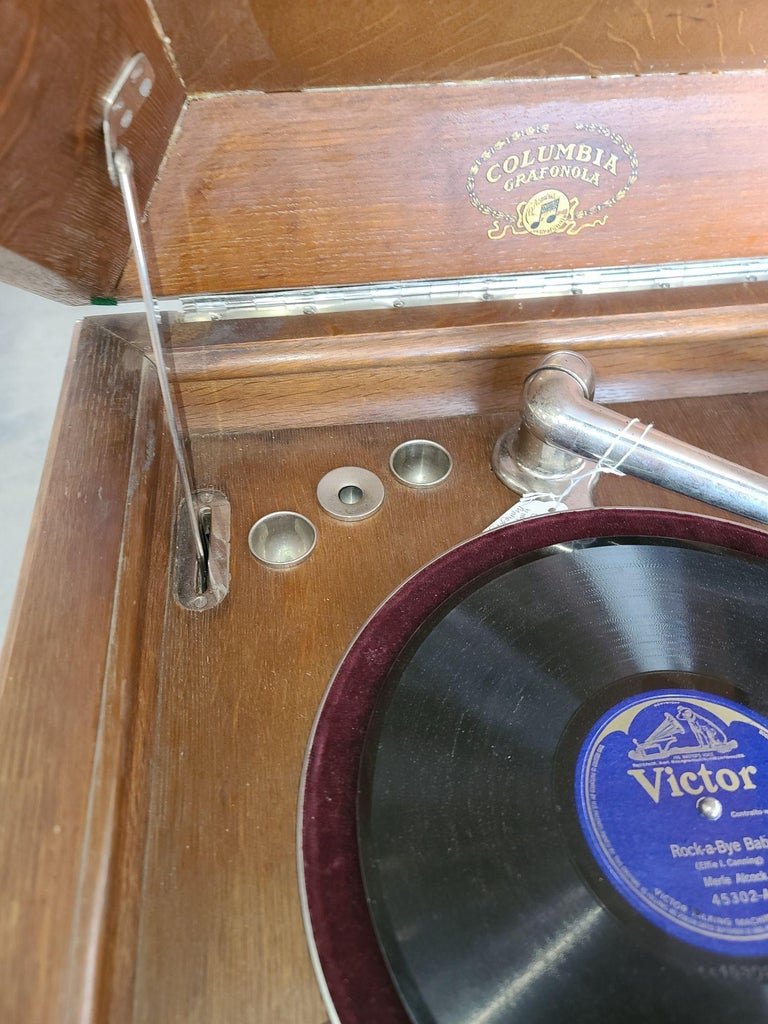 Floor Standing Columbia Grafonola Record Player, circa 1915 at 1stDibs