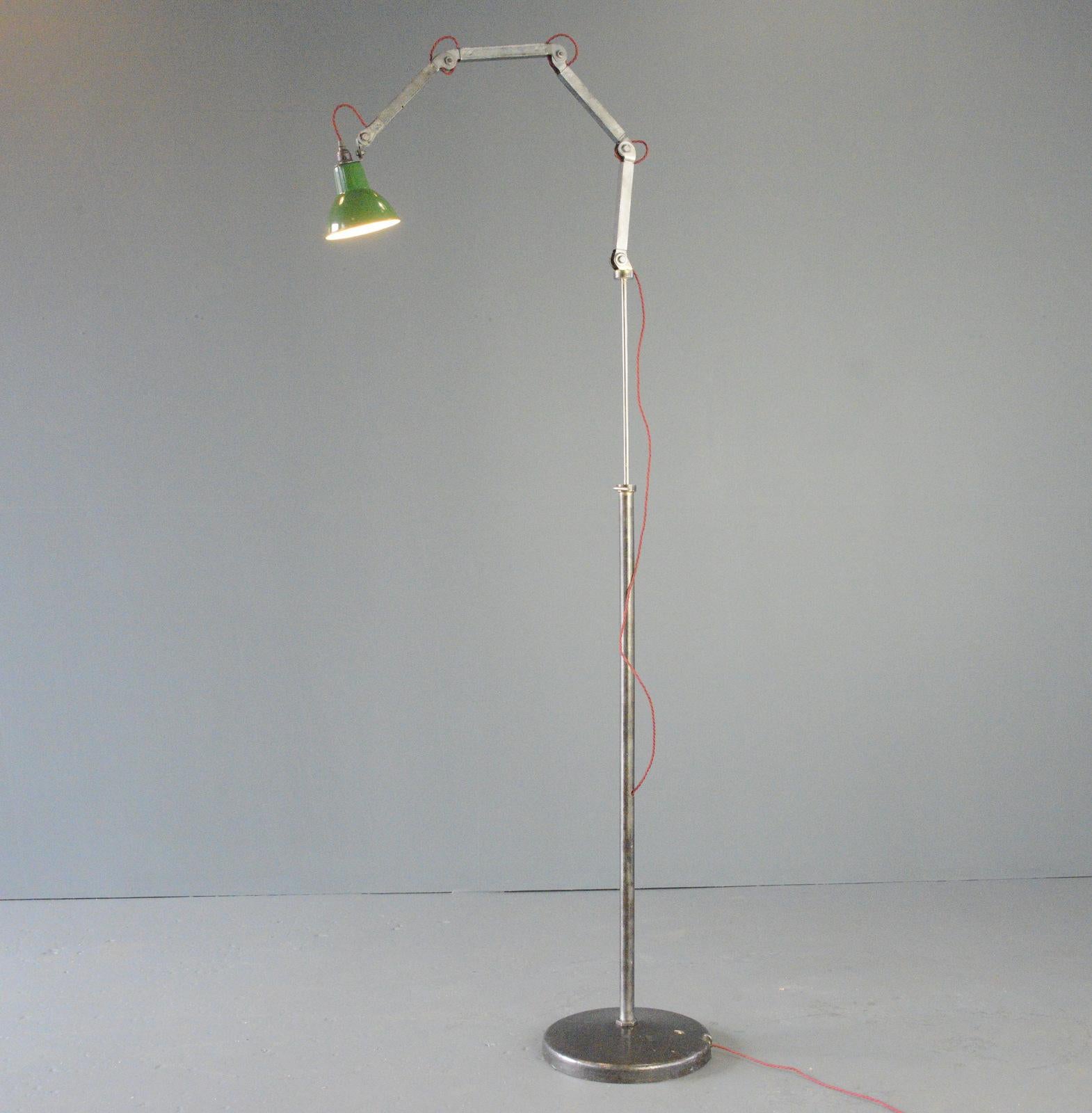 Floor Standing Industrial Inspection Lamp By EDL Circa 1930s 5