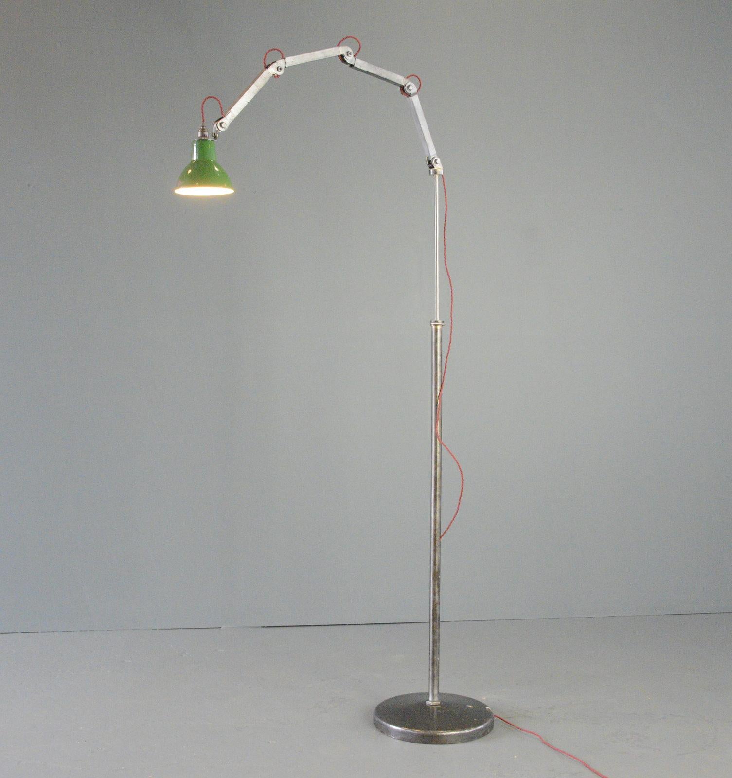 Floor Standing Industrial Inspection Lamp By EDL Circa 1930s 8