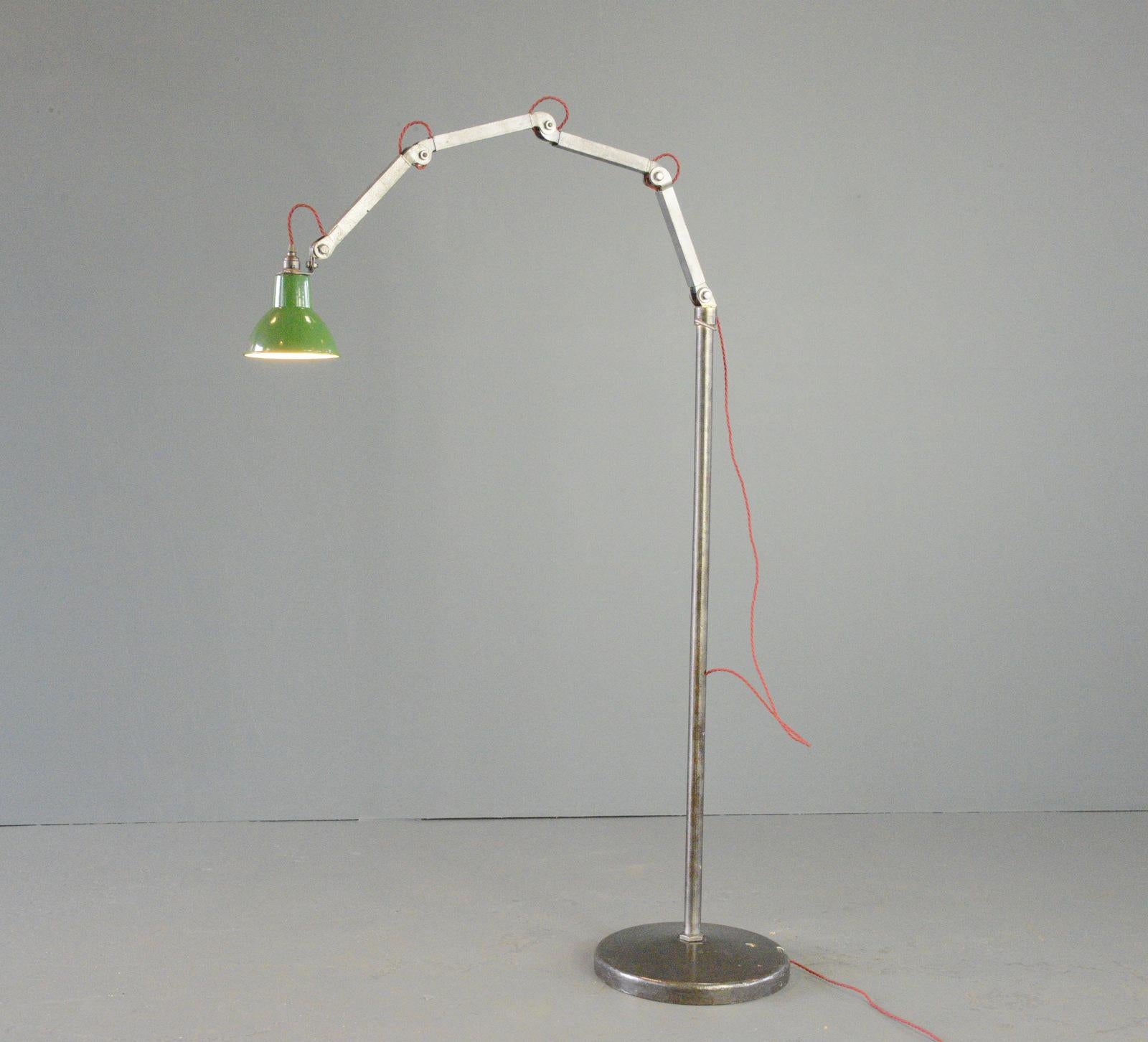 Floor Standing Industrial Inspection Lamp By EDL Circa 1930s 9