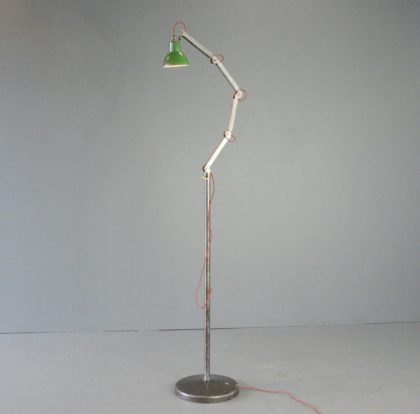 Floor Standing Industrial Inspection Lamp By EDL Circa 1930s 1