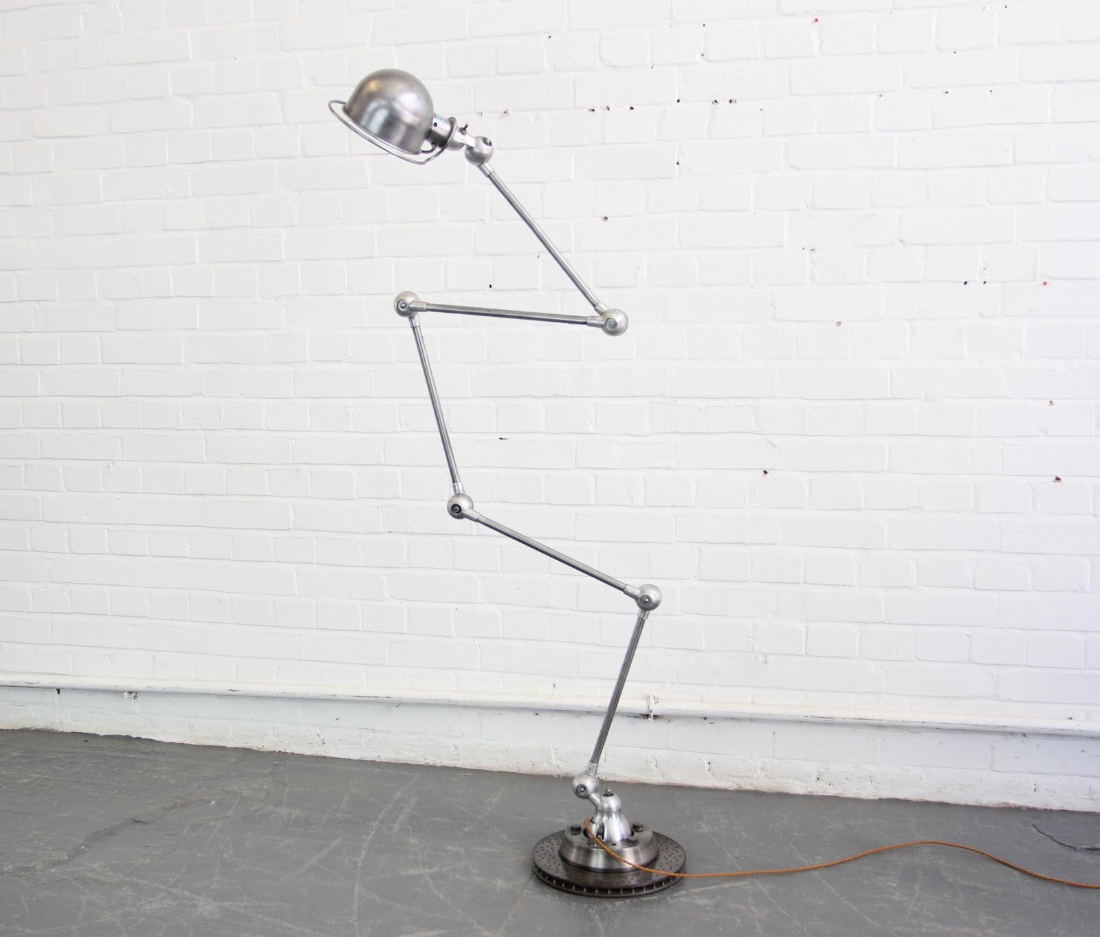 Floor Standing Industrial Lamp by Jean Louis Domecq, circa 1950s 3