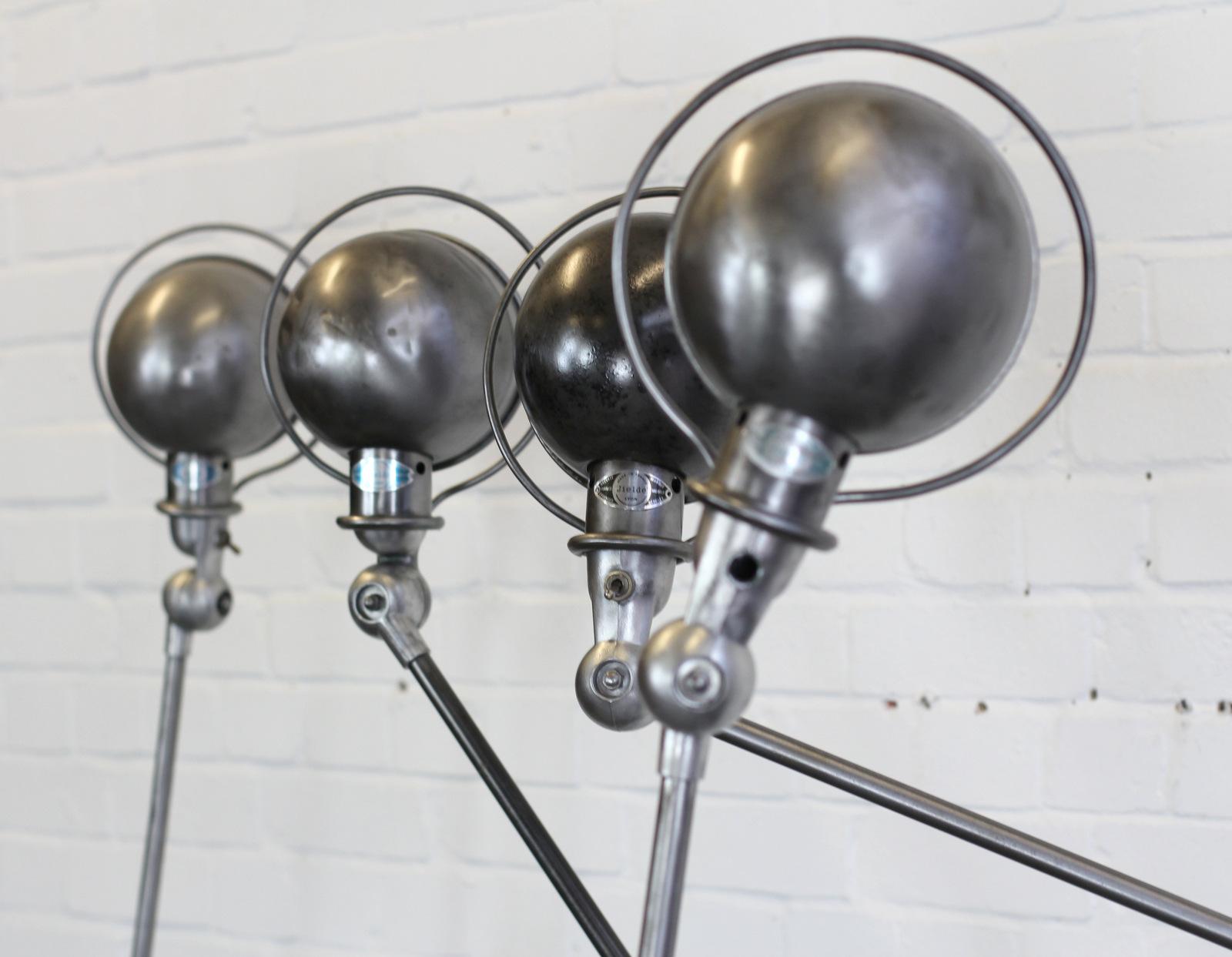 Floor Standing Industrial Lamps by Jean Louis Domecq, circa 1950s 4