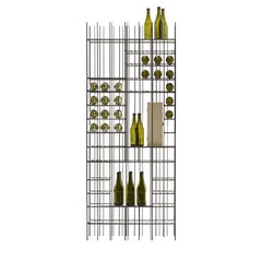 Floor-standing metal wine rack Mogg METRICA WINE A - Up to 58 bottles