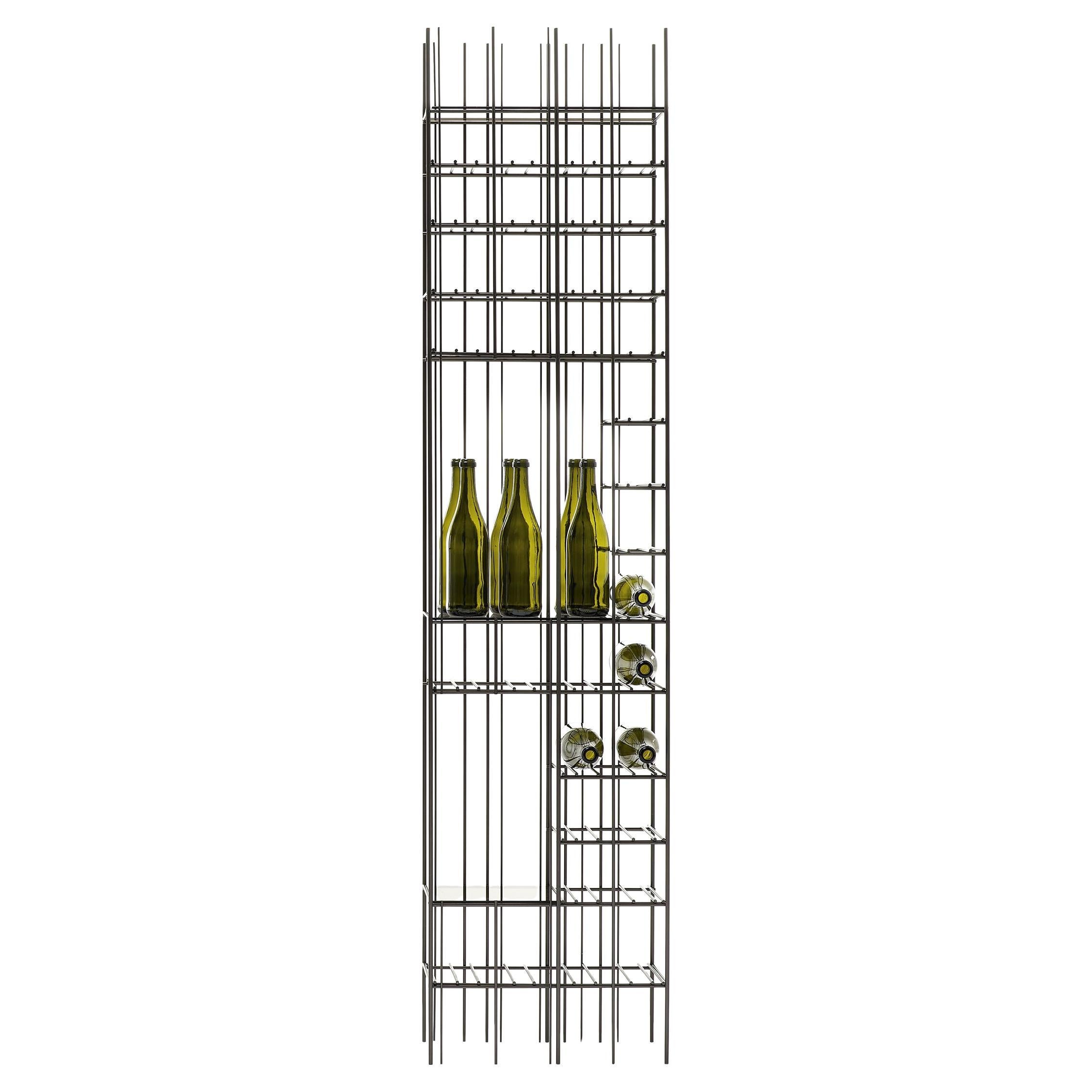 Floor-standing metal wine rack Mogg METRICA WINE C - Up to 34 bottles en venta