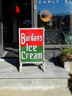 Floor Standing Porcelain Ice Cream Sign