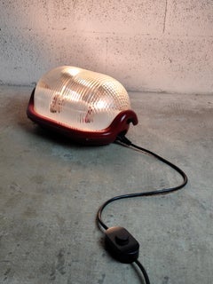 Floor, Table Red Lamp Noce T by Achille Castiflioni for Flos