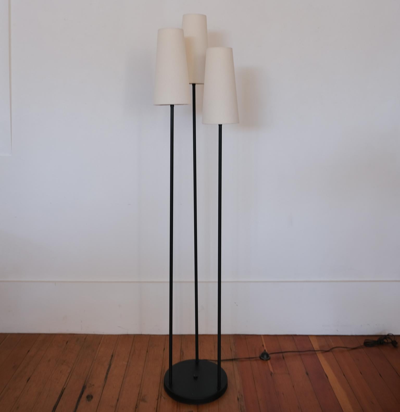 American Floor Torchiere Lamp by David Wurster, 1950s For Sale