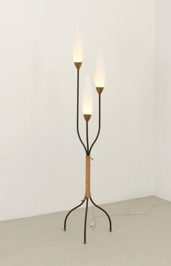 Floor Tripod Lamp by Maison Lunel, France, 1950s