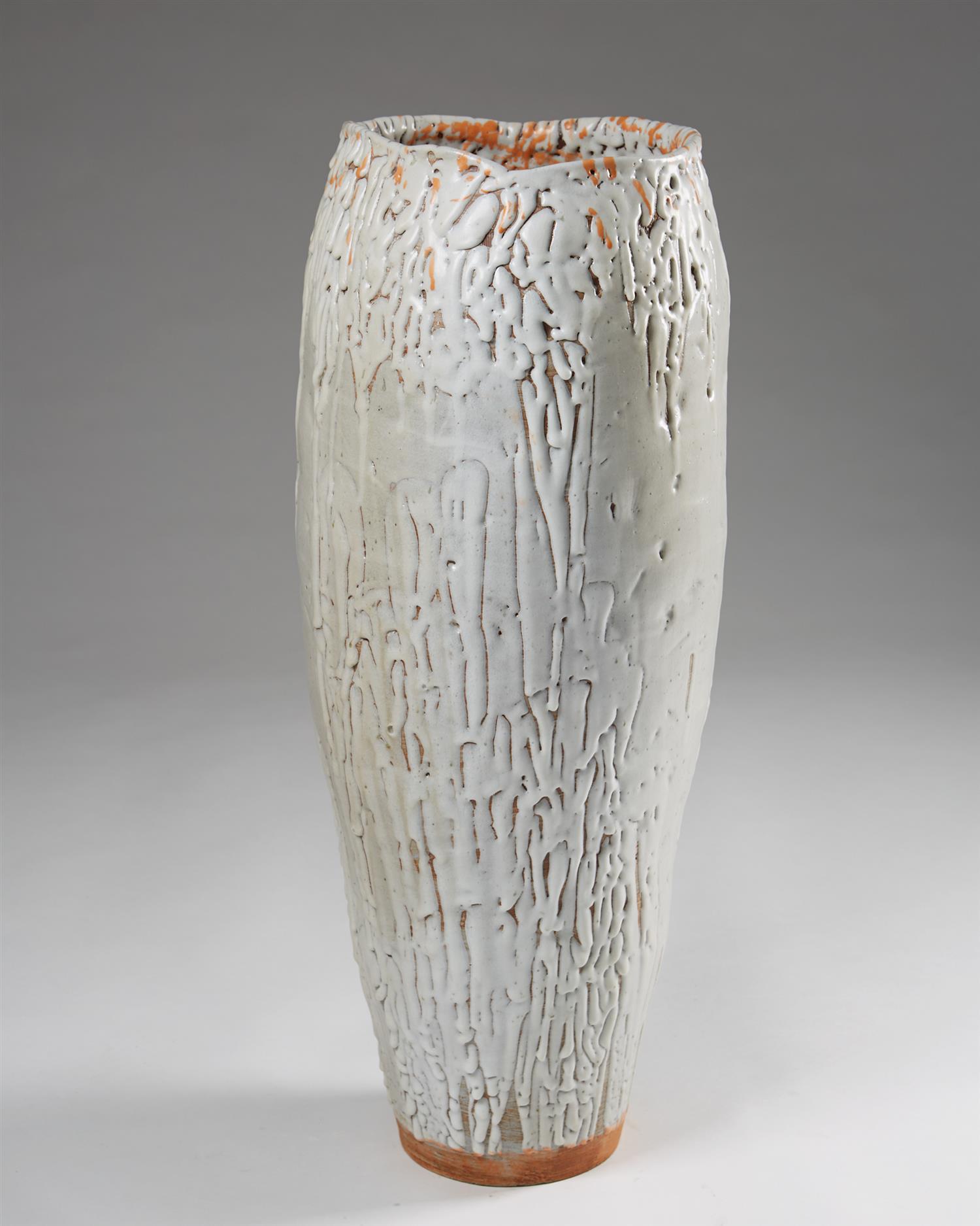 Floor urn by Eva Bengtsson, Sweden, 1990s.

Stoneware.