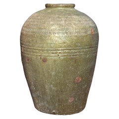 Antique Floor Vase, Chinese Rice Wine Jar