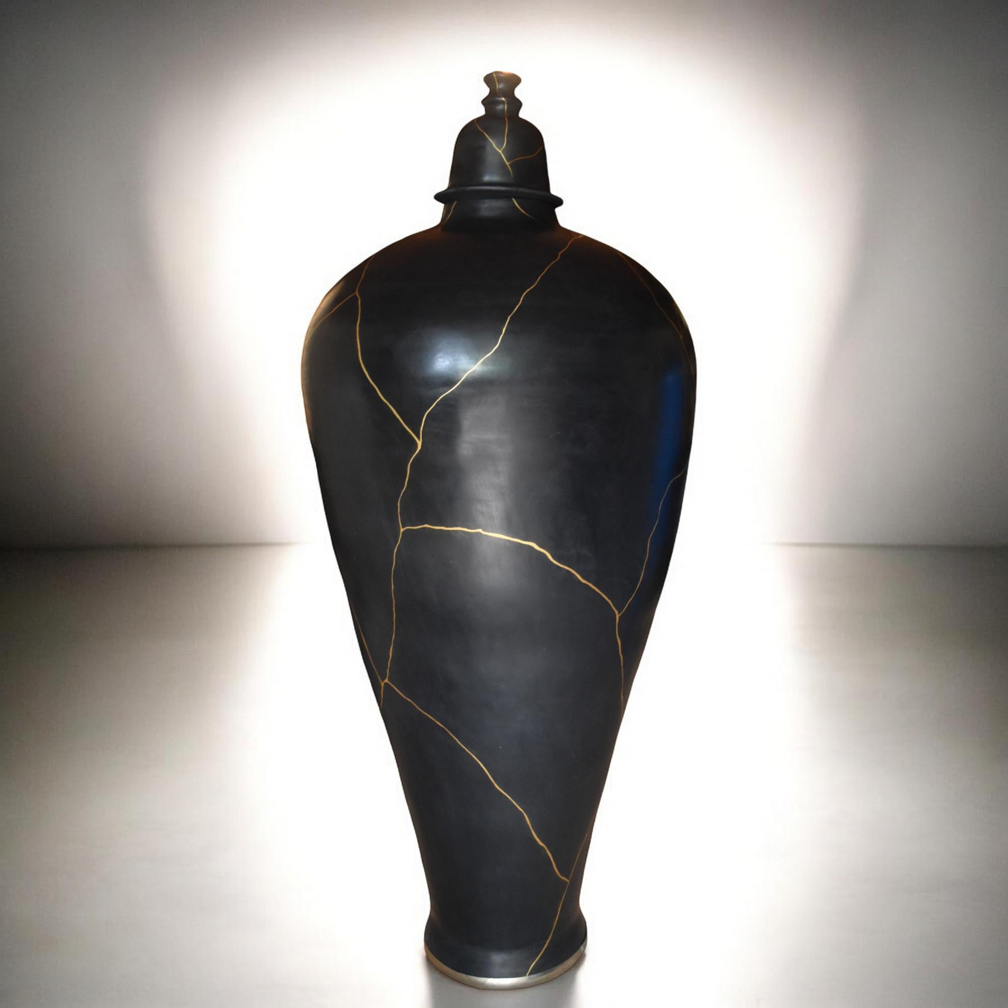 Dorato Vaso da pavimento kintsugi 