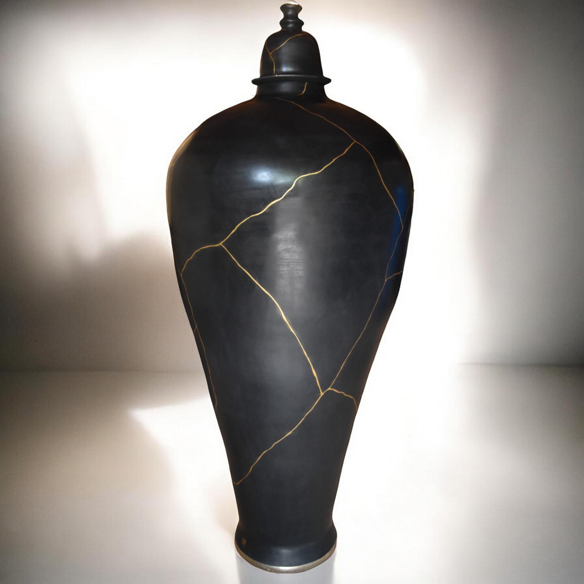 Vaso da pavimento kintsugi 